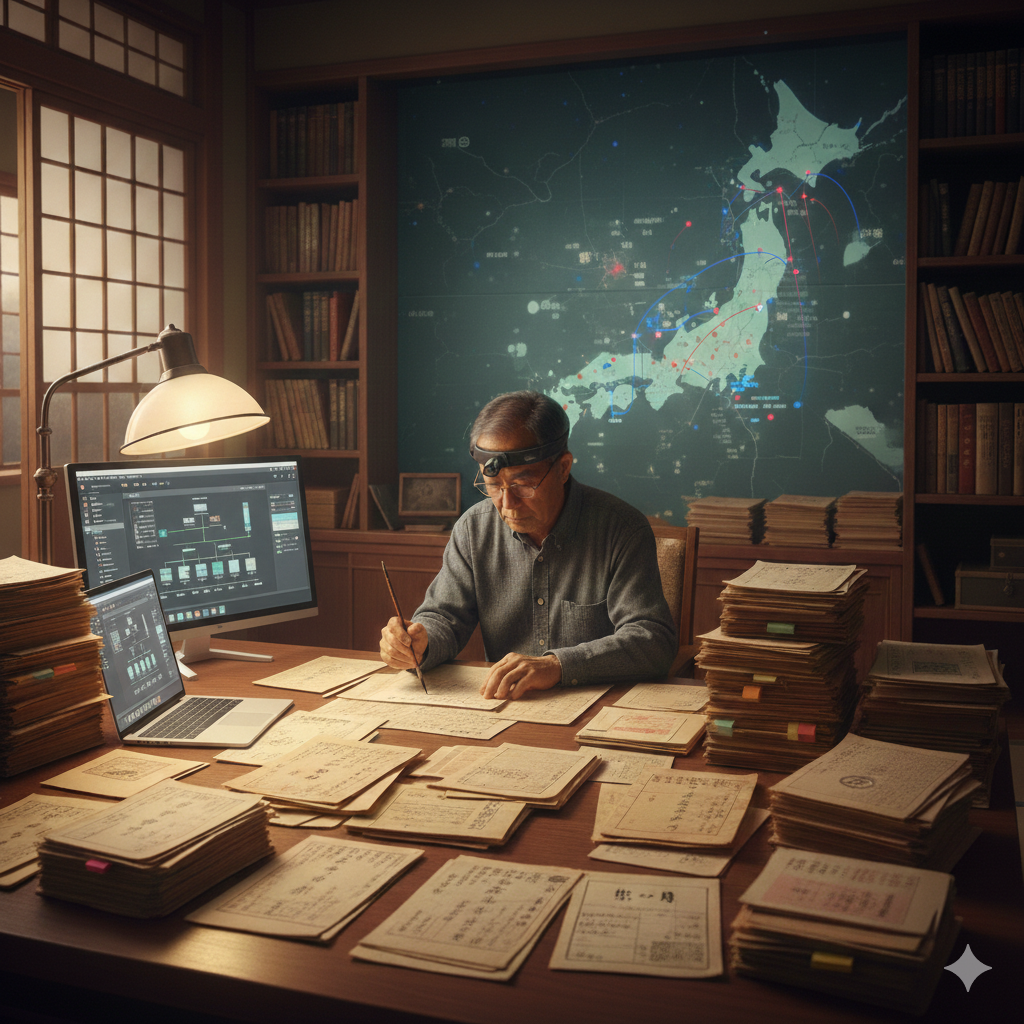 明治初期まで遡る、執念の調査力